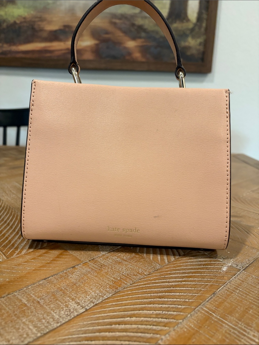 kate spade Pink Floral Appliqué Top-Handle Satchel - Picture 3 of 5